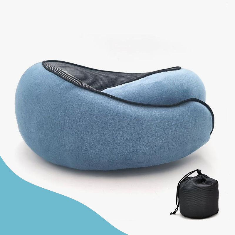 Memory Foam Neck Pillow – Ergonomic Travel & Desk Support for Neck Pain
