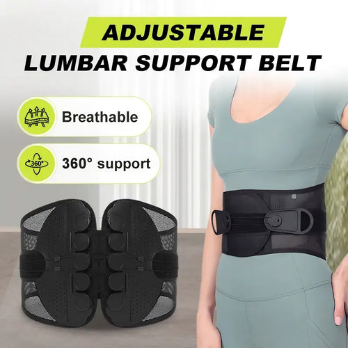 Adjustable Lumbar Support Belt – Lower Back Relief for Long Work Days