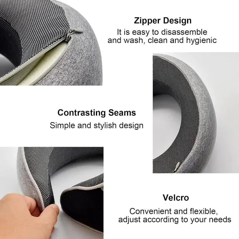 Memory Foam Neck Pillow – Ergonomic Travel & Desk Support for Neck Pain